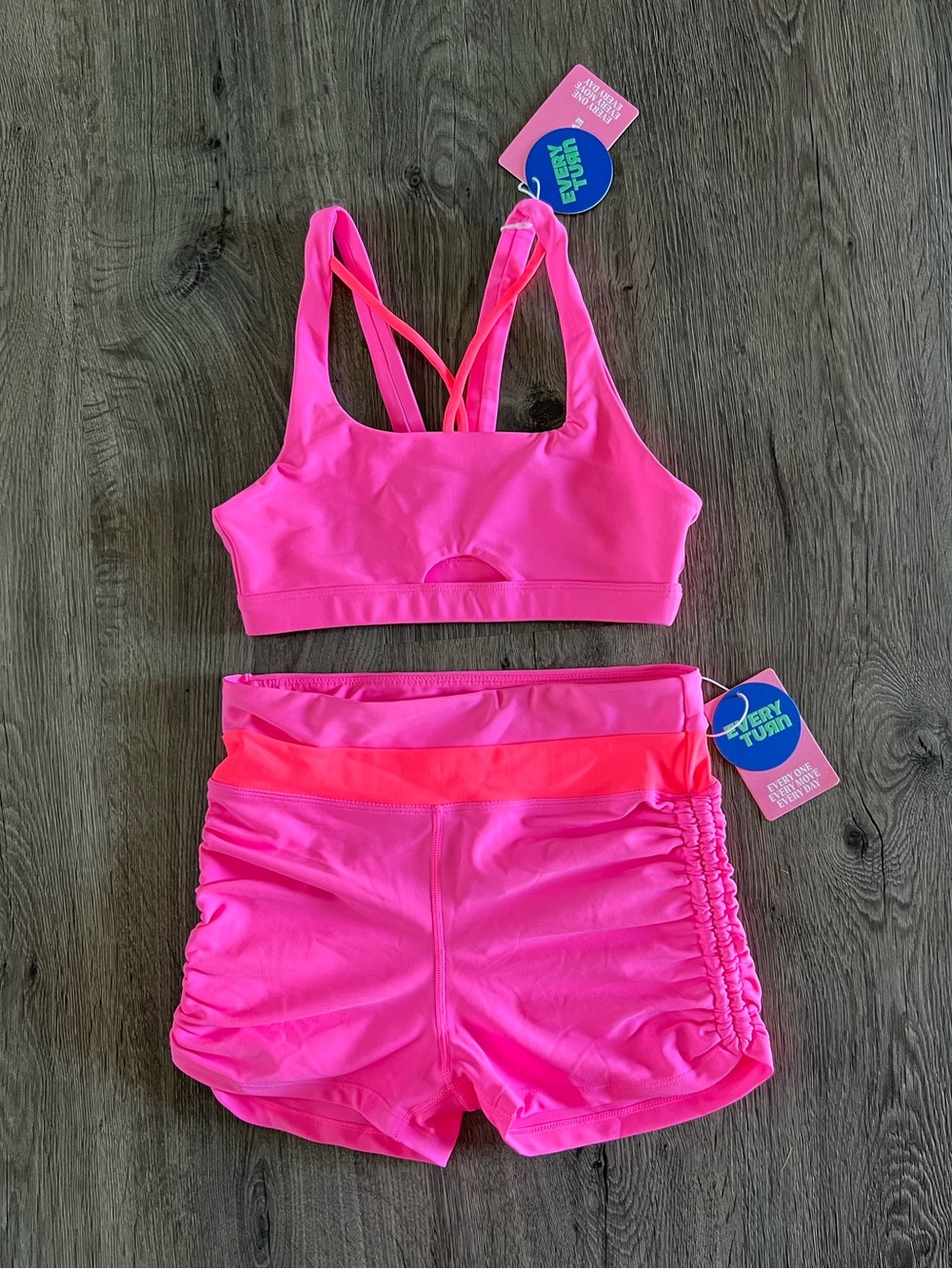 Girls' Hot Pink “EveryTurn” Activewear Set